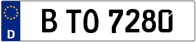 Truck License Plate